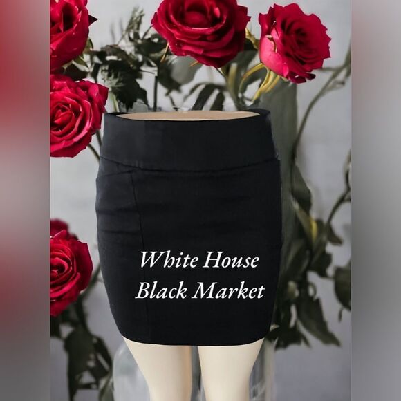 White House, Black Market l Pencil l Mini-Skirt l Zip Back l XS l - Picture 1 of 8